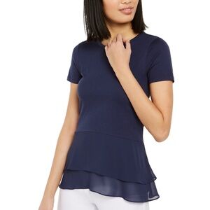 Michael Kors Layered Hem Top
